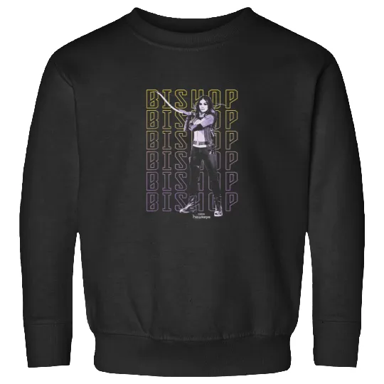 Marvel Hawkeye Disney Plus Bishop Text Stack Pos Sweatshirts