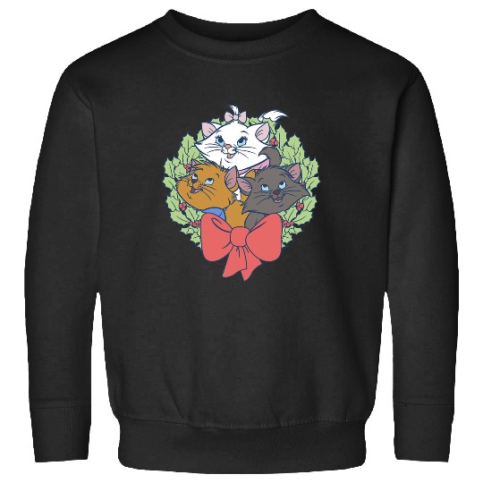 Disney Christmas The Aristocats Wreath Sweatshirts
