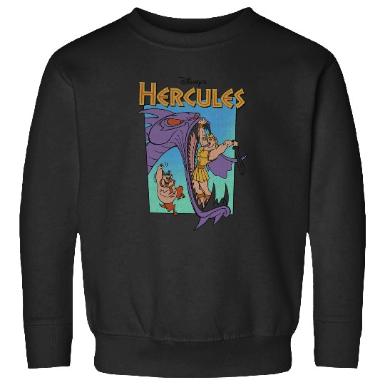 Disney Hercules Hydra Battle Retro Classic Movie Poster Sweatshirts