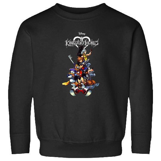 Disneyss Kingdom Hearts Group shots Action Pose Logo Sweatshirts