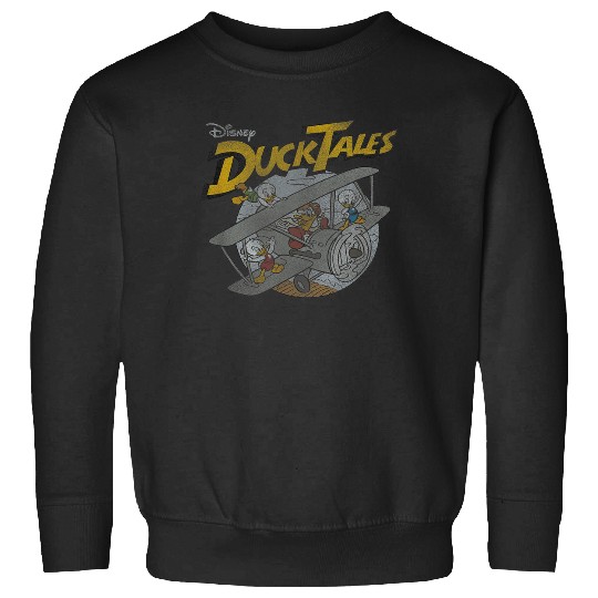Disney DuckTales Ducks On Airplane Distressed Po Sweatshirts