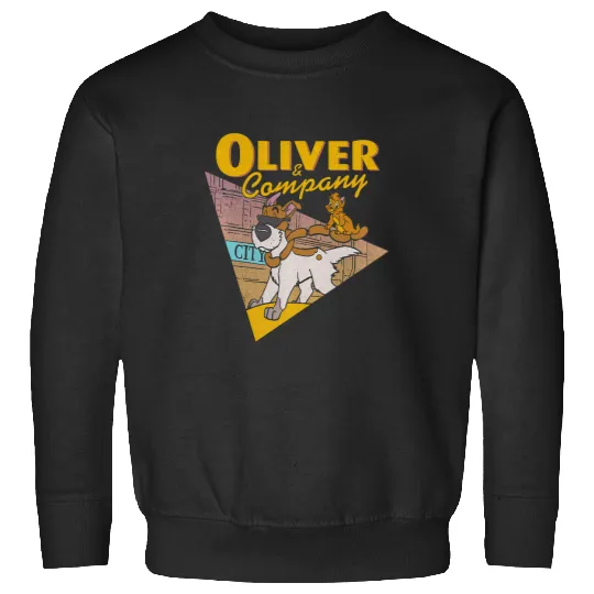 Disney Oliver Company Graphic Hoodie Sweatshirts