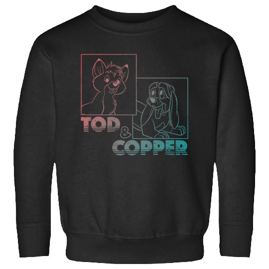 Disney The Fox and the Hound Tod & Copper Gradient Sweatshirts