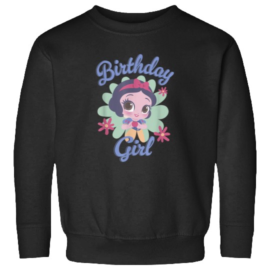 Disneyss Snow White Birthday Girl Chibi Portrait Sweatshirts