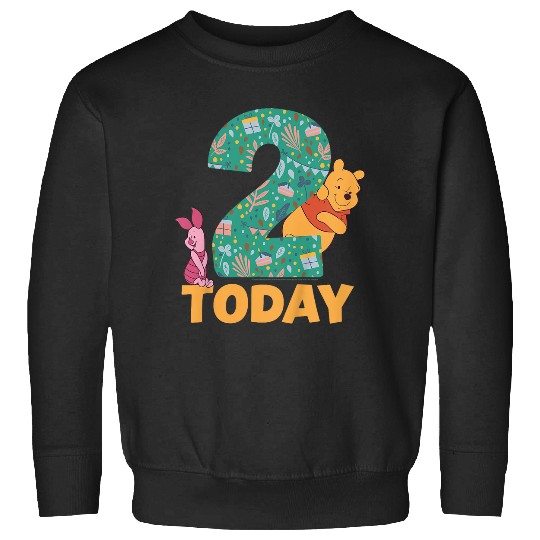 Kids Disney Winnie The Pooh Piglet Birthday 2 Years Old Today Sweatshirts