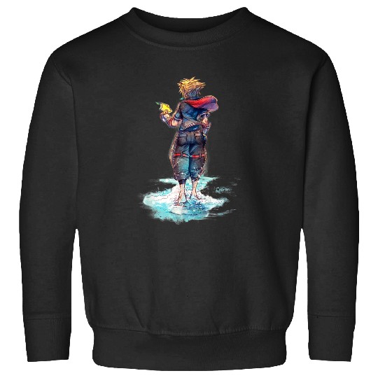 Disney Kingdom Hearts Sora Keyblade Hero Faded Starfish Sweatshirts