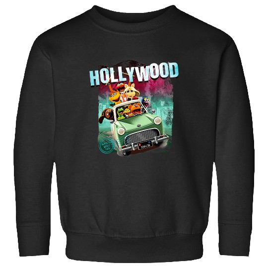 Disney The Muppets Neon Voyage To Hollywood Group Poster Sweatshirts