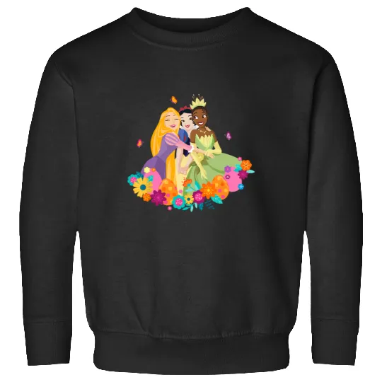 Disney Princess Rapunzel Snow White Tiana Spring Easter Eggs Sweatshirts