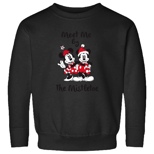 Disneys Minnie N Mickeys Meet me by the Mistletoe Holiday Sweatshirts