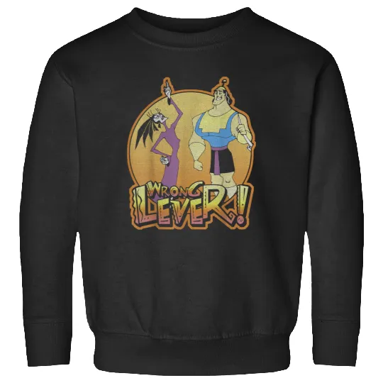 Disneyss Emperors New Groove Krock And Esma Wrong Lever Sweatshirts