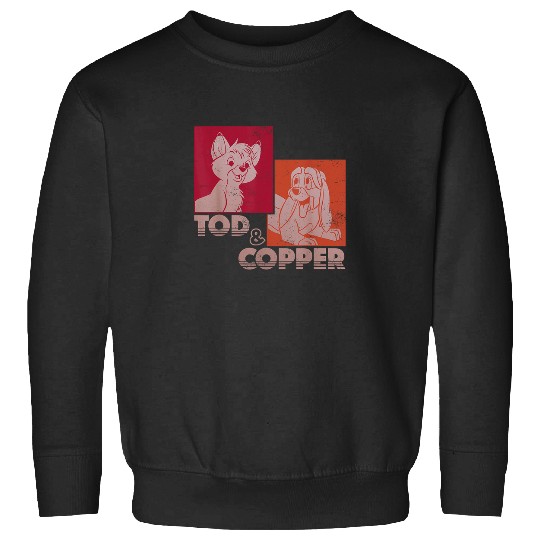 Disney The Fox and the Hound Tod Copper Retro Sweatshirts