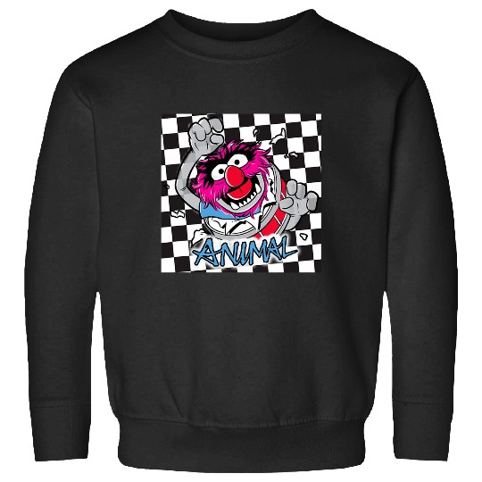 Disney The Muppets Rockstar Animal Checkerboard Portrait Sweatshirts