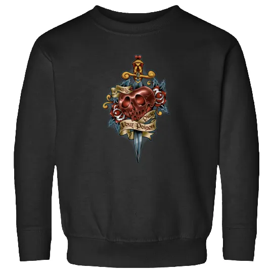 Disney Villains Pick Your Poison Tattoo Style Poison Apple Sweatshirts