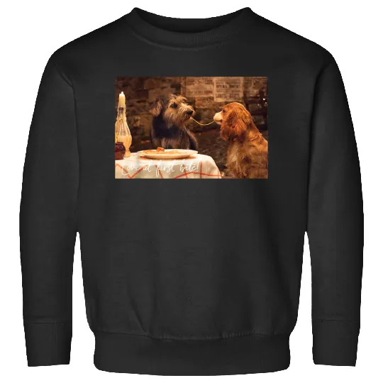 Disneyss Lady And The Tramp Live Action Shared Spaghetti Sweatshirts