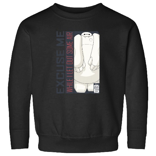 Disney Big Hero 6 TV Series Baymax Excuse Me Graphic Sweatshirts