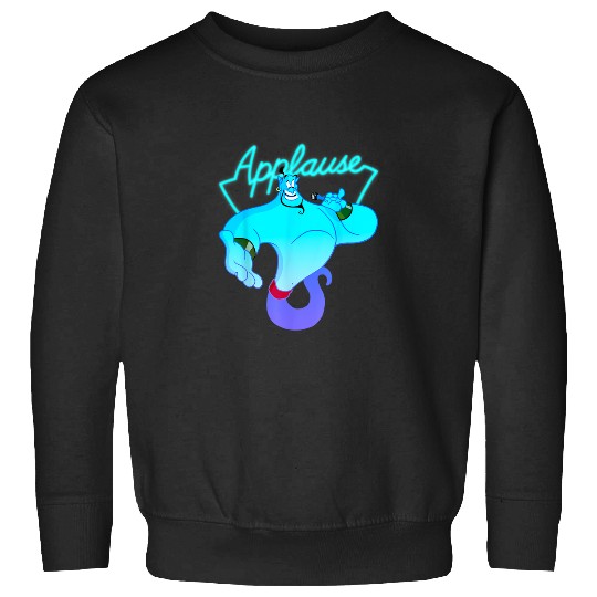Disney Aladdin Genie Neon Applause Sign Vintage Sweatshirts