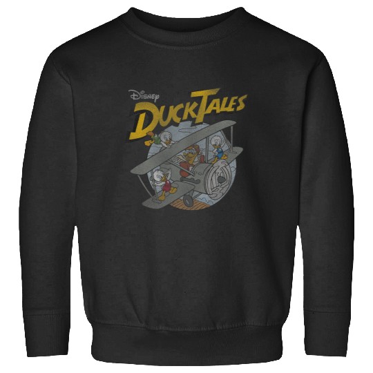 Disney DuckTales Ducks On Airplane Distressed Portrait Sweatshirts