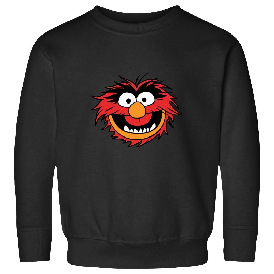 Disney The Muppets Vintage Retro Animal Color Big Face Sweatshirts