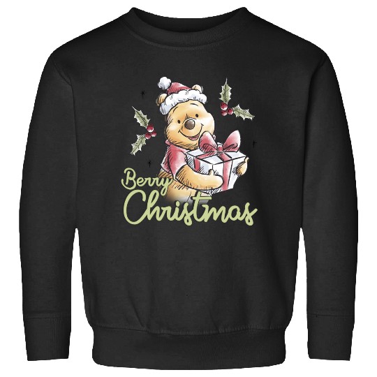 Disney Winnie The Pooh Berry Christmas Merry Christmas Sweatshirts