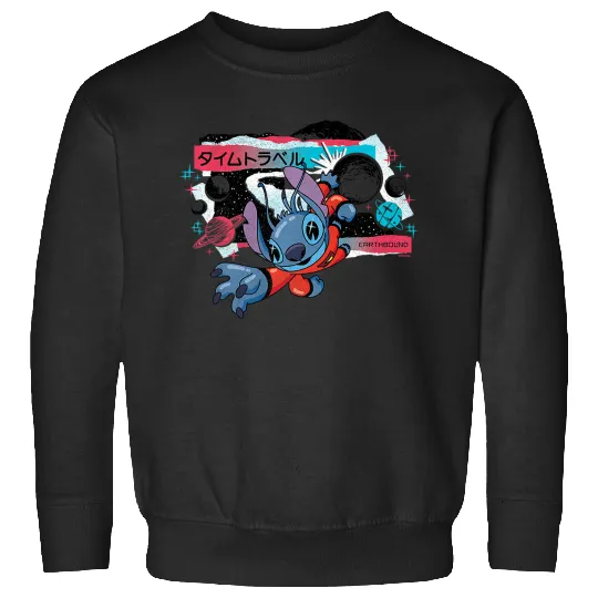 Disney Lilo & Stitch Techno Time Travel Earthbound Premium Sweatshirts