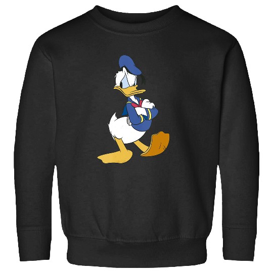 Womens Disney Mickey And Friends Donald Duck Traditional Portrait V-Neck Sweatshirts