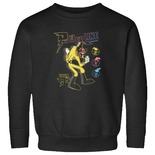 Disneys A Goofy Movie Powerline Tour 95 Retro Neon Sweatshirts