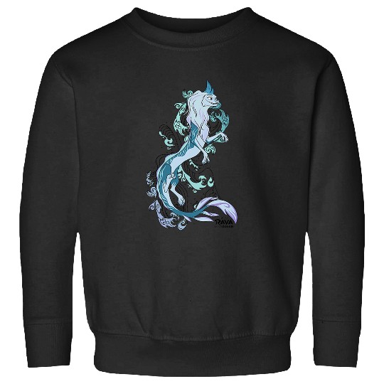 Womens Disney Raya And The Last Dragon Sisu Waves V-Neck Sweatshirts