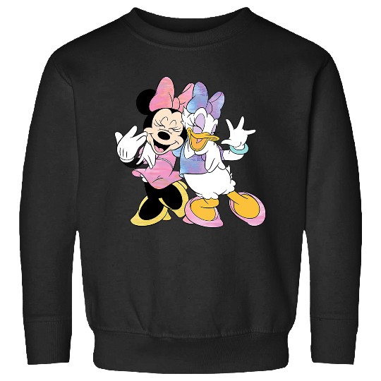 Womens Disney Minnie Mouse and Daisy Duck Best Friends V-Neck Sweatshirts