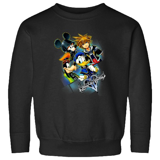 Disney Kingdom Hearts Donald Mickey Goofy Sora Group Grid Premium Sweatshirts