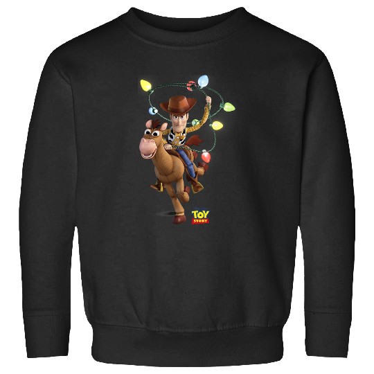Disney Pixar Toy Story Woody Bullseye XMas Light Sweatshirts