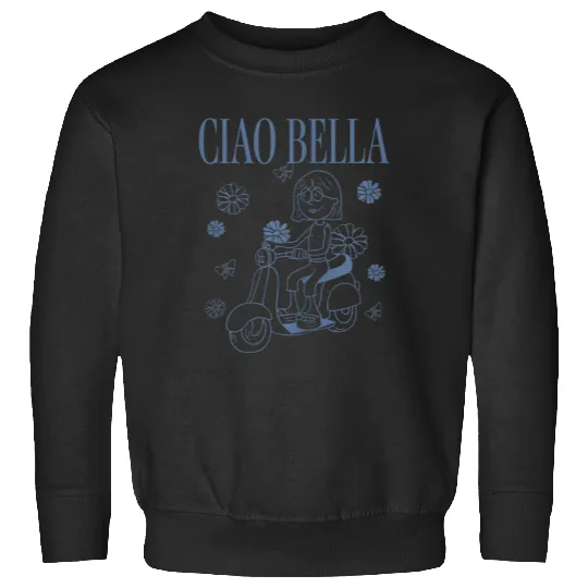 Disney Lizzy Mcguire Ciao Bella Lizzie Outline Logo Sweatshirts