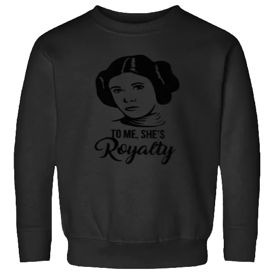 Princess Leia  - To Me, She_s Royalty Star s  - Star s s - Women_s Star s - Leia  - Disney Star s Sweatshirts