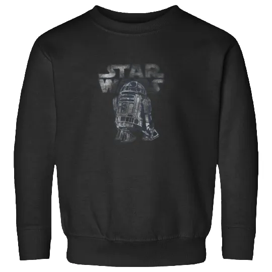 Star Wars R2D2  Distressed C2 Disney Sweatshirts