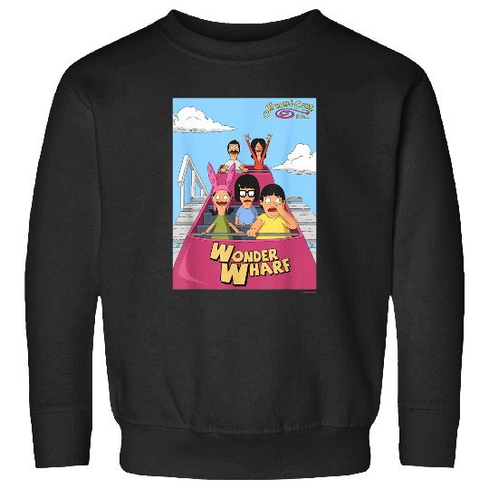 The Bobs Burgers Movie Wonder Wharf Roller Coaster Sweatshirts