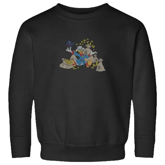 Disney Ducktales Scrooge McDuck Coins Sweatshirts