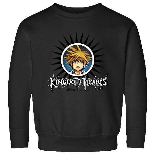Disney Kingdom Hearts Sora Sunburst Center Icon & Logo V-Neck Sweatshirts
