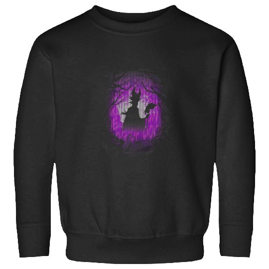 Disneys sleeping beauty maleficent purple hue silhouette Sweatshirts