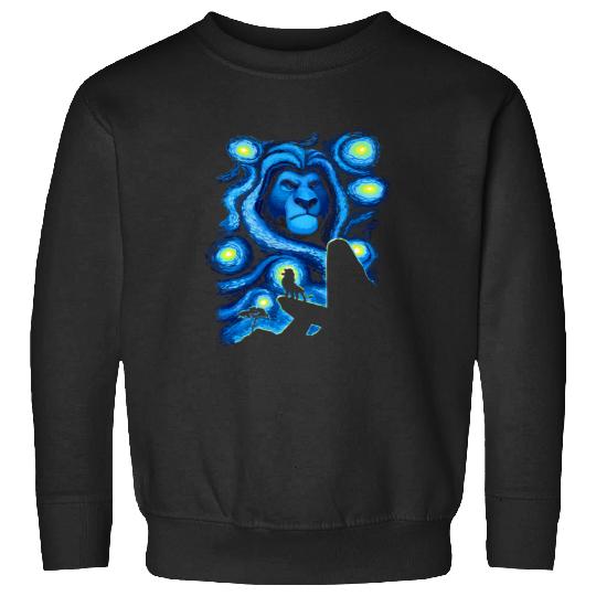 Disney Lion King Mufasa Starry Night Pride Rock Hoodie Sweatshirts