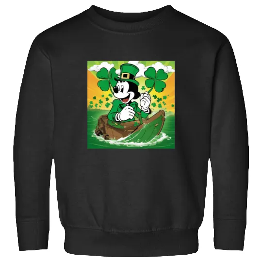 St Patricks Day Steamboat Willie  SALE!! Mickey Retro Disney Shirt, Mickey Checkered Shirt, Vintage Disney, Retro Mickey, Mickey Gift S-5XL Sweatshirts