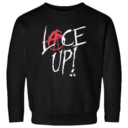 Red Circle Lace Up Sweatshirts
