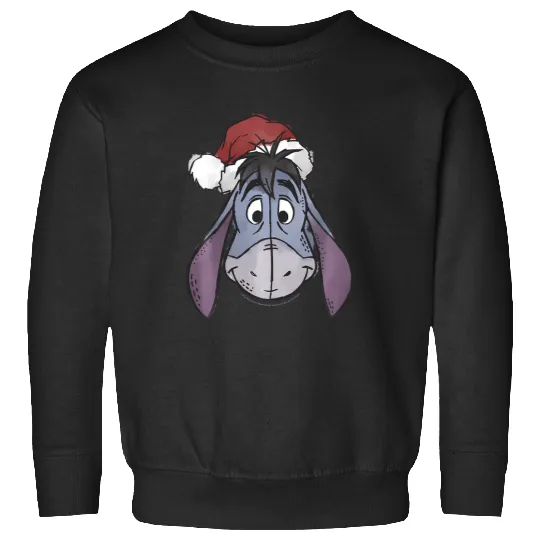 Disney Winnie The Pooh Christmas Eeyore Santa Hat Sweatshirts