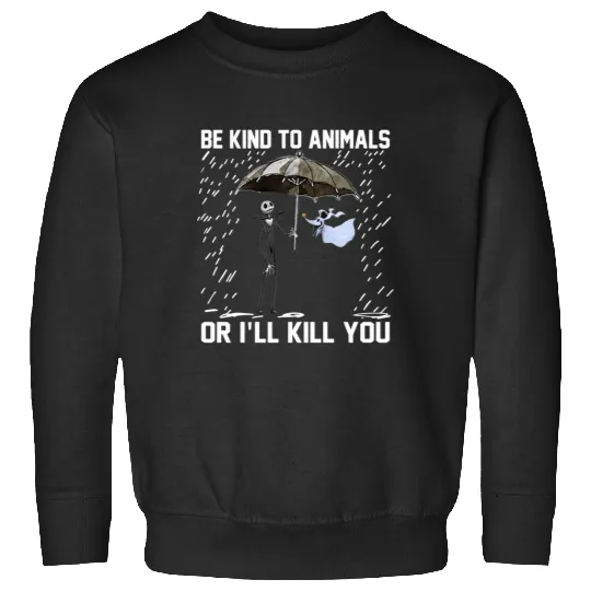 Love Movie The Nightmare Before Christmas Be Kind To Animals Or I'll Kill You Jack Skellington  : The nightmare dog zero , Nightmare Zero Dog Shirt ,  Zero Nightmare Before Christmas Disney Halloween Sweatshirts