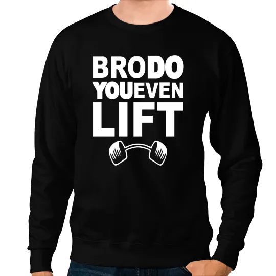 BRO Do You Even Lift Baseball Raglan Sweatshirts