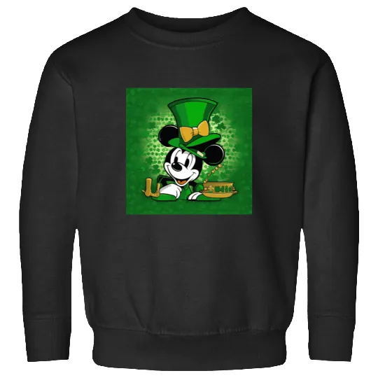 Steamboat Willie Celebrates St Patricks Day  SALE!! Mickey Retro Disney Shirt, Mickey Checkered Shirt, Vintage Disney, Retro Mickey, Mickey Gift S-5XL Sweatshirts