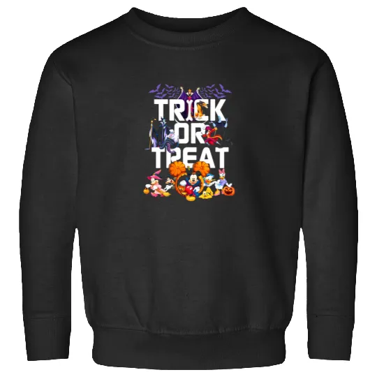 Trick Or Treat Happy Halloween  SALE!! Mickey Retro Disney Shirt, Mickey Checkered Shirt, Vintage Disney, Retro Mickey, Mickey Gift S-5XL Sweatshirts