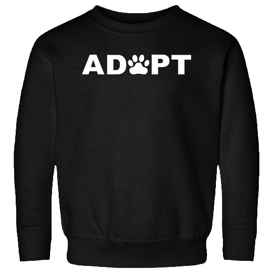 Adopt Paw Sticker Vinyl Decal Dog Cat Pet Puppy Sweatshirts