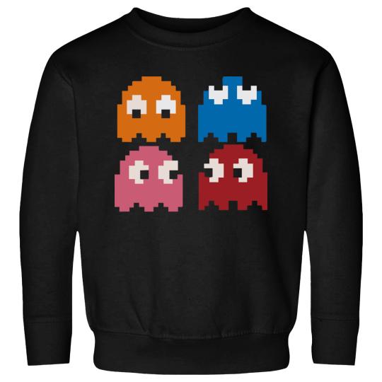 Cool Retro 80s PACMAN GHOSTS Video Games Sweatshirts