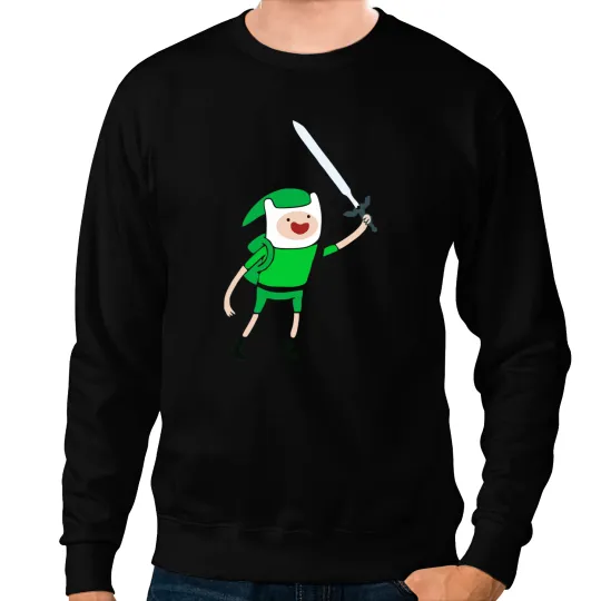 Adventure Time Legend Of Zelda Link Sweatshirts