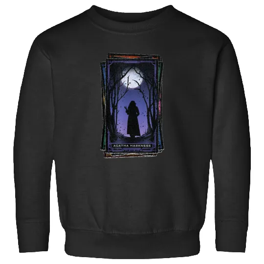 Marvels Agatha All Along Disneyss Agatha Harkness Tarot Card Sweatshirts