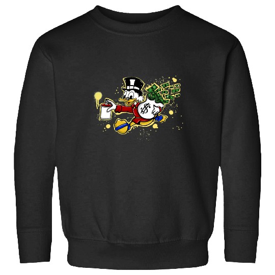 Yellow paint Scrooge Mcduck and money  1SALE!! Mickey Retro Disney Shirt, Mickey Checkered Shirt, Vintage Disney, Retro Mickey, Mickey Gift S-5XL Sweatshirts